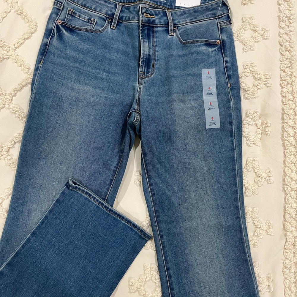 Old Navy Mid-Rise Kicker Boot-Cut Jeans